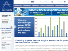 Tablet Screenshot of advantagewoundcare.org